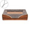 Removable And Washable Pet Dog Sofa And Dog Bed, Dog Nest,  Pet Bed Sofa, Comfortable And Soft, Cat Sofa Bed With Raised Edges To Protect The Neck